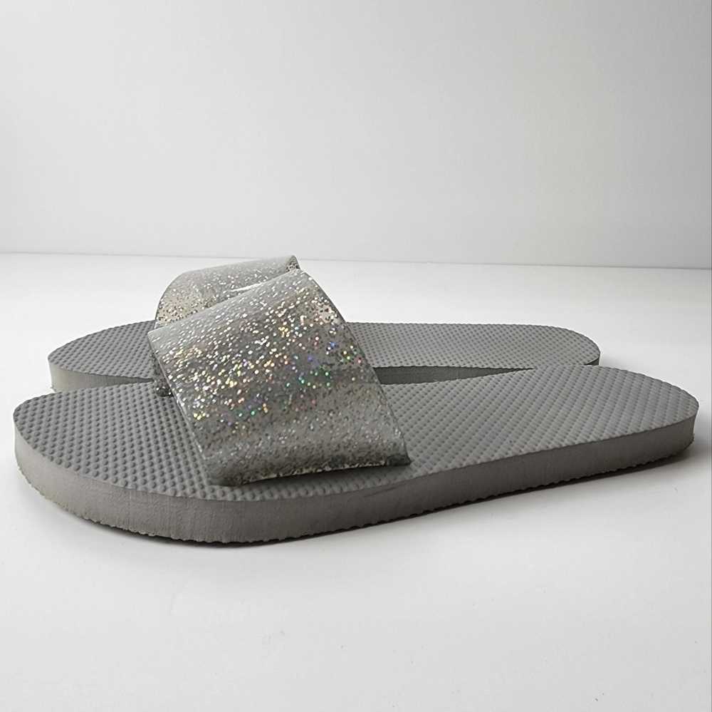 ⭐️40% Off⭐️ Old Navy Jelly Slide Flip-Flops Silver Glitter